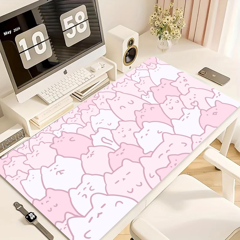 Desk Setup In Office - لوحة ماوس للألعاب، بساط مكتب كبير،