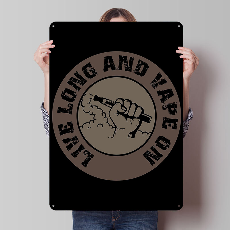Desk Setup Poster - تصميم Vape لملصقات صفيح Ecig قابلة