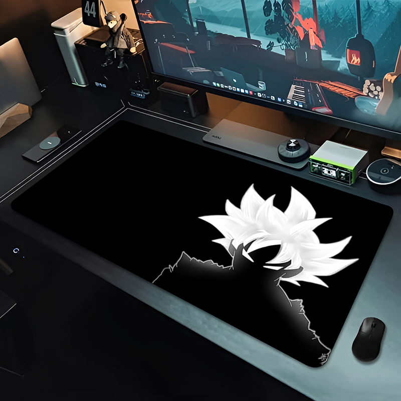 Desk Setup Black - لوحة ماوس كبيرة بتصميم دراغون بول