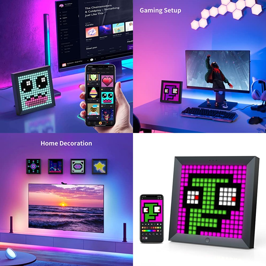 Desk Setup Tv - لوحة عرض بكسل LED مناسبة لشرائط