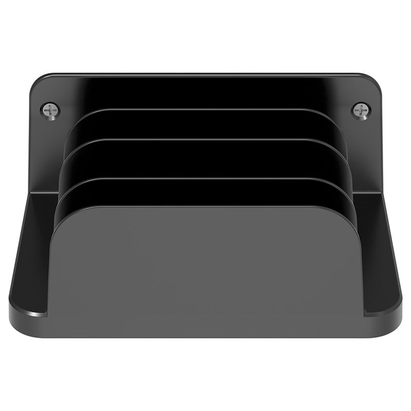 Vertical Laptop Stand - حامل جداري صلب لتخزين وشحن الأجهزة