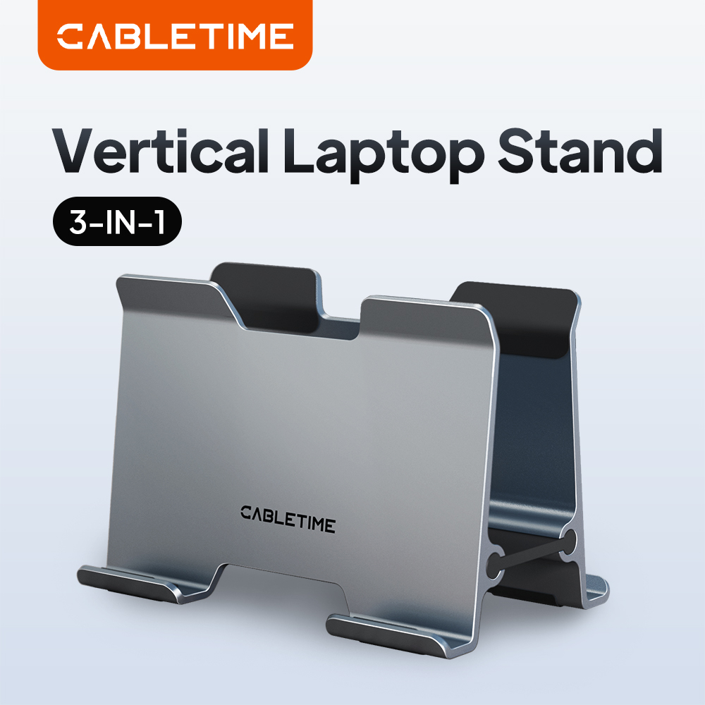 Vertical Laptop Stand - حامل كمبيوتر محمول عمودي من CABLETIME