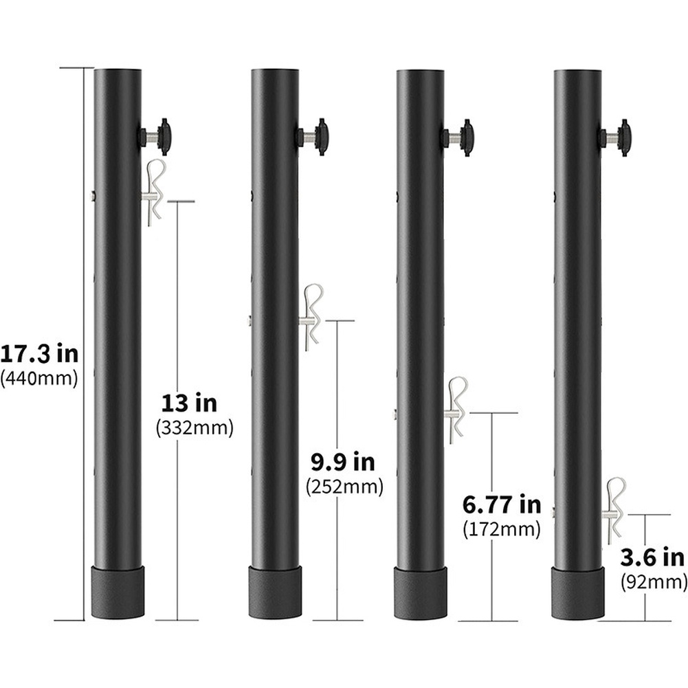 Desk Setup Riser - 4 قطع من رافعات أرجل الطاولة