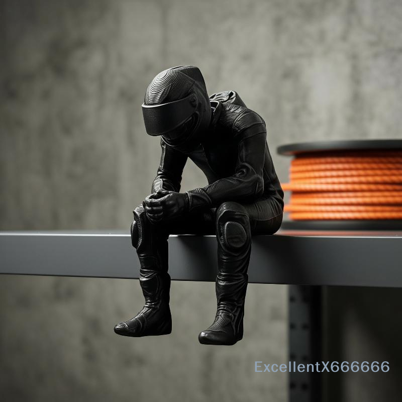 Desk Setup Gifts - تمثال صغير مبتكر بتصميم سباق ثلاثي