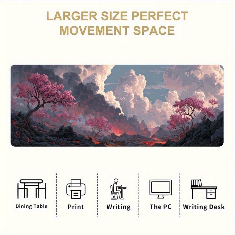 لوحة ماوس كبيرة للألعاب بتصميم - مراجعة Desk Setup In Office وسعره