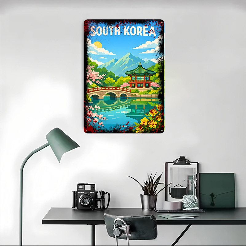 لوحة معدنية مخصصة بتصميم ملصق  - مراجعة Desk Setup Poster وسعره