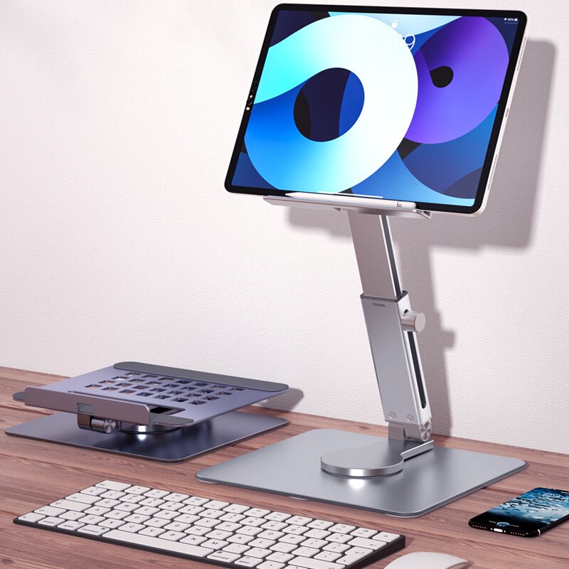 حامل لوحي من الألومنيوم بحامل  - مراجعة Desk Setup Riser وسعره