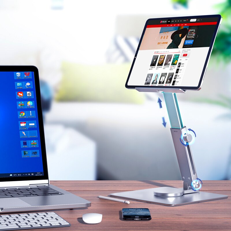 حامل لوحي من الألومنيوم بحامل  - مراجعة Desk Setup Riser وسعره