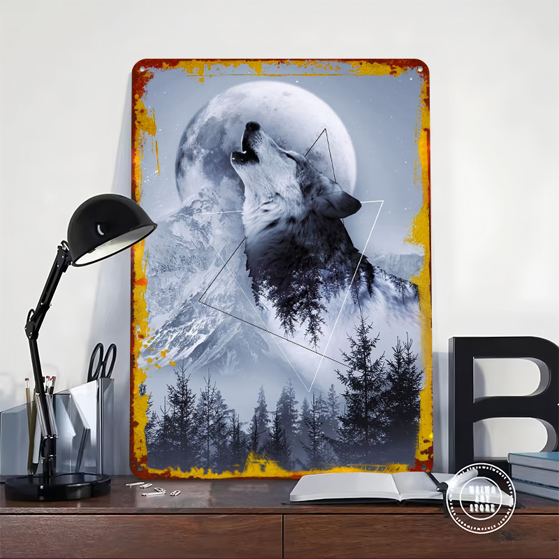 لوحة معدنية بتصميم 'هال مع الذ - مراجعة Desk Setup Poster وسعره