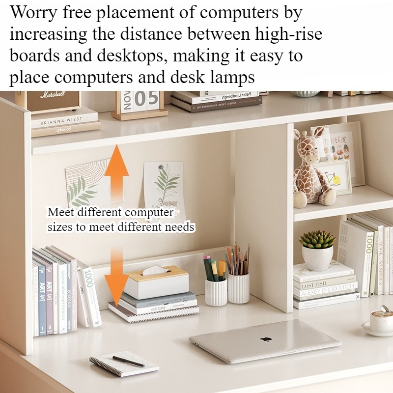 مكتب منزلي مع خزانة كتب مدمجة، - مراجعة Desk Setup Study وسعره