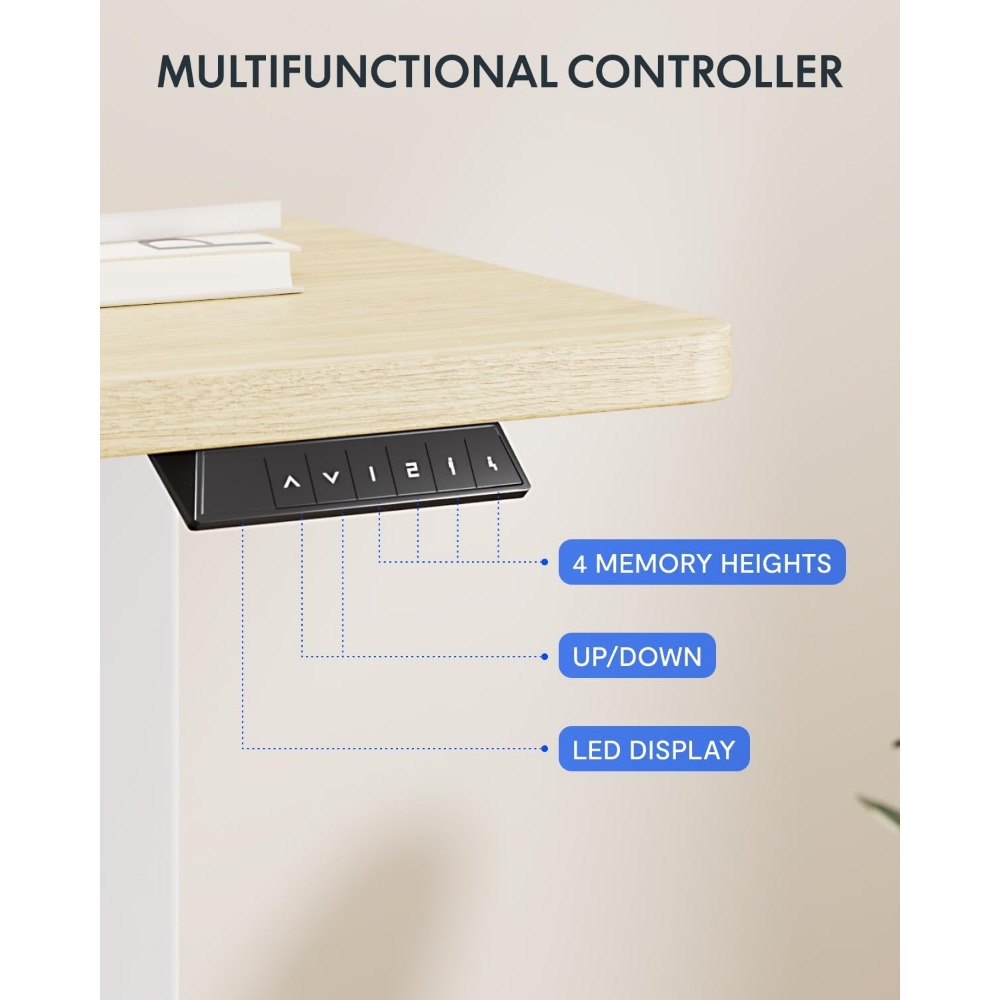 مكتب كهربائي قابل للوقوف من FL - مراجعة Desk Setup In Office وسعره