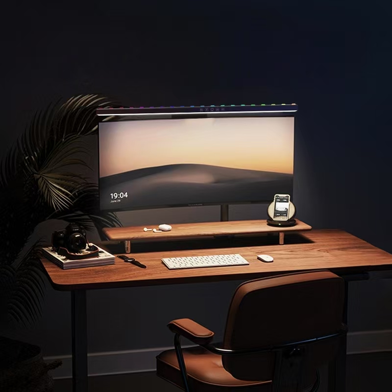 مصباح مكتبي معلق بإضاءة شاشة L - مراجعة Desk Setup Study وسعره
