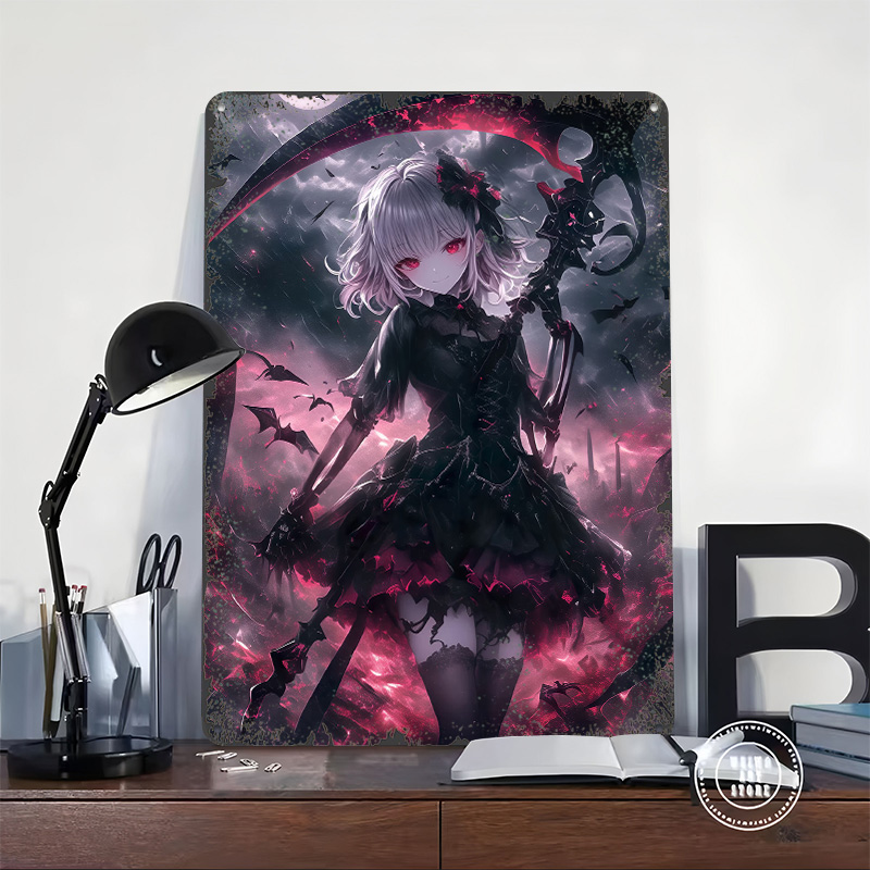 ملصق فتاة الموت الشريرة، فن جد - مراجعة Desk Setup Poster وسعره
