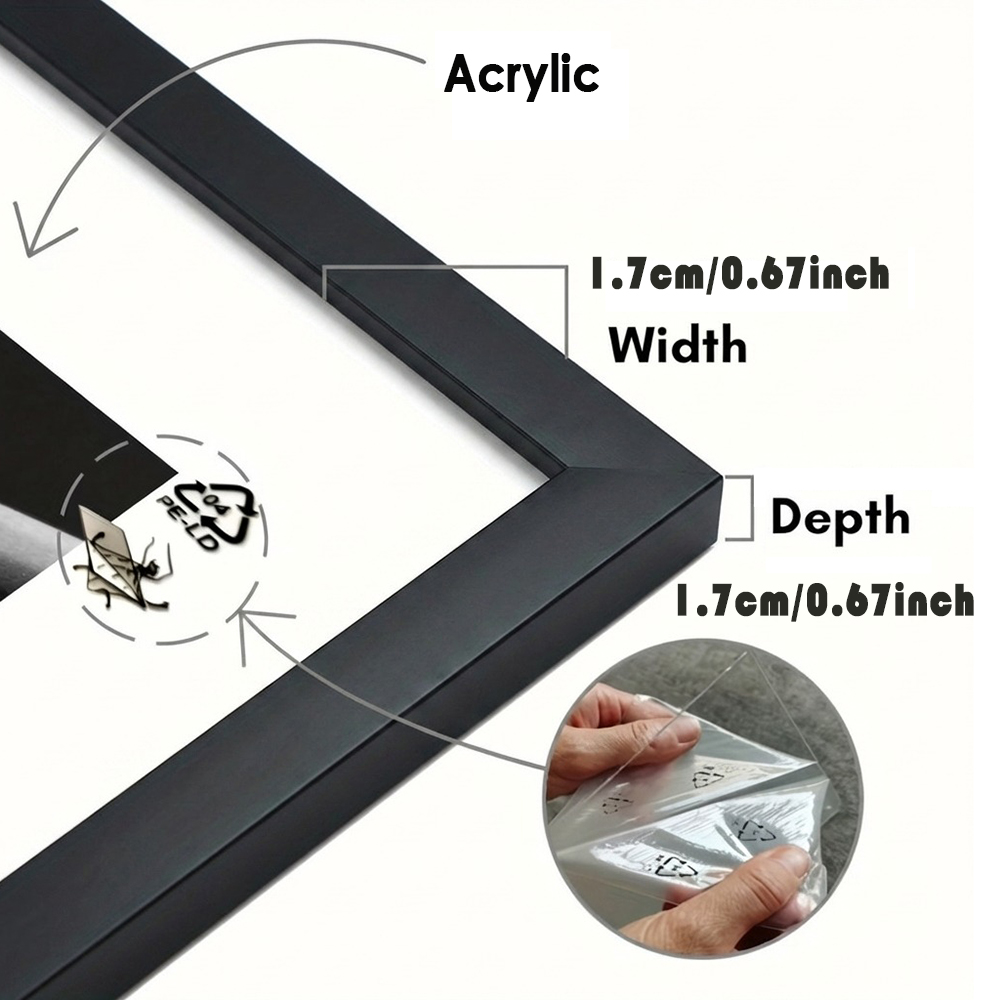 مجموعة من إطارين أبيضين للصور  - مراجعة Desk Setup Poster وسعره
