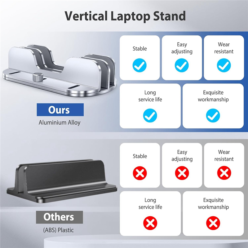 حامل كمبيوتر محمول عمودي فائق  - مراجعة Vertical Laptop Stand وسعره