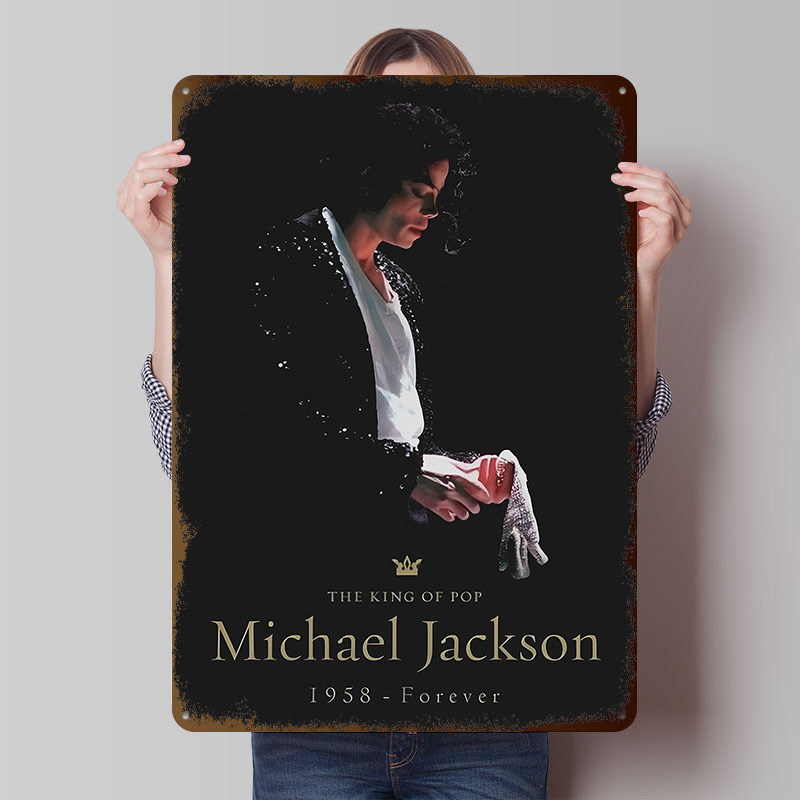 لوحة معدنية تذكارية لمايكل جاك - مراجعة Desk Setup Poster وسعره