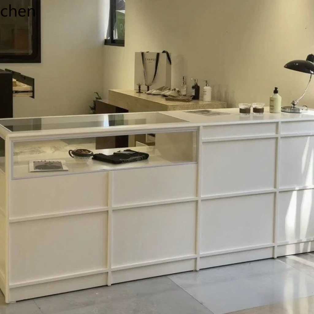 طاولة عرض متكاملة من الزجاج ال - مراجعة Desk Setup In Office وسعره