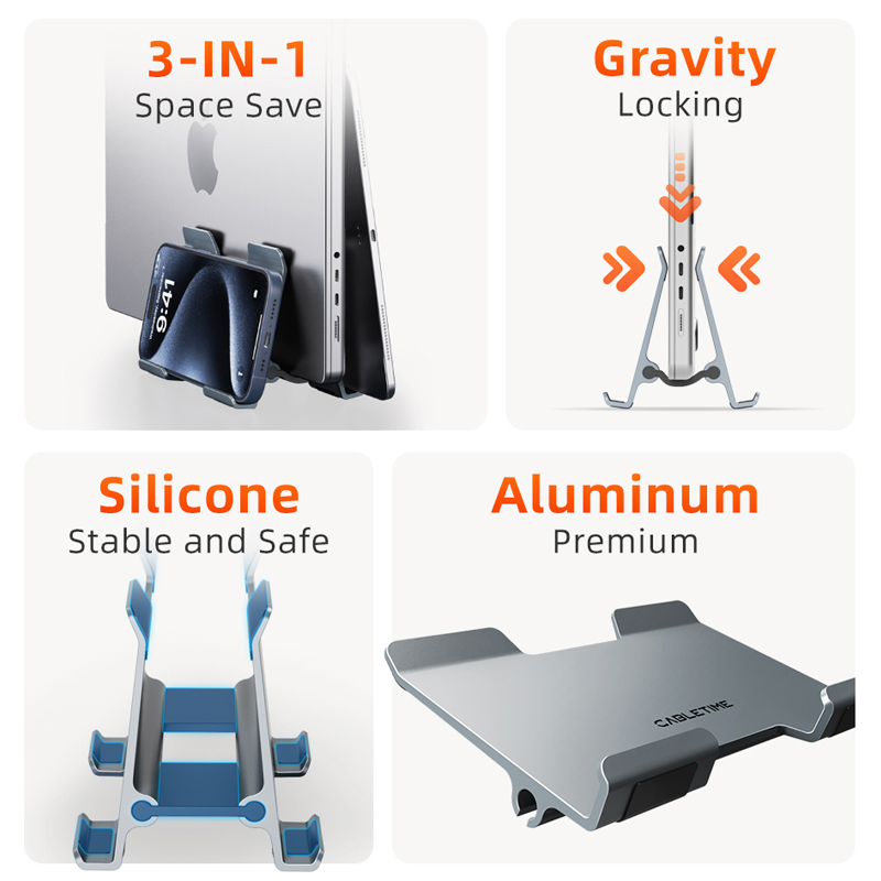 حامل كمبيوتر محمول عمودي من CA - مراجعة Vertical Laptop Stand وسعره