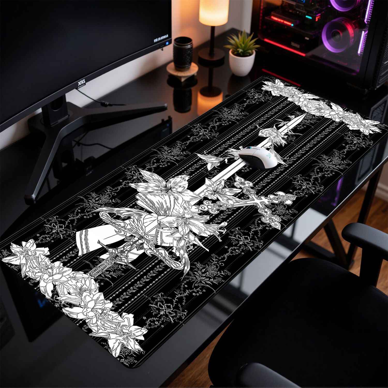 لوحة ماوس بتصميم مبنى قوطي من  - مراجعة Rubber Mat Desk وسعره