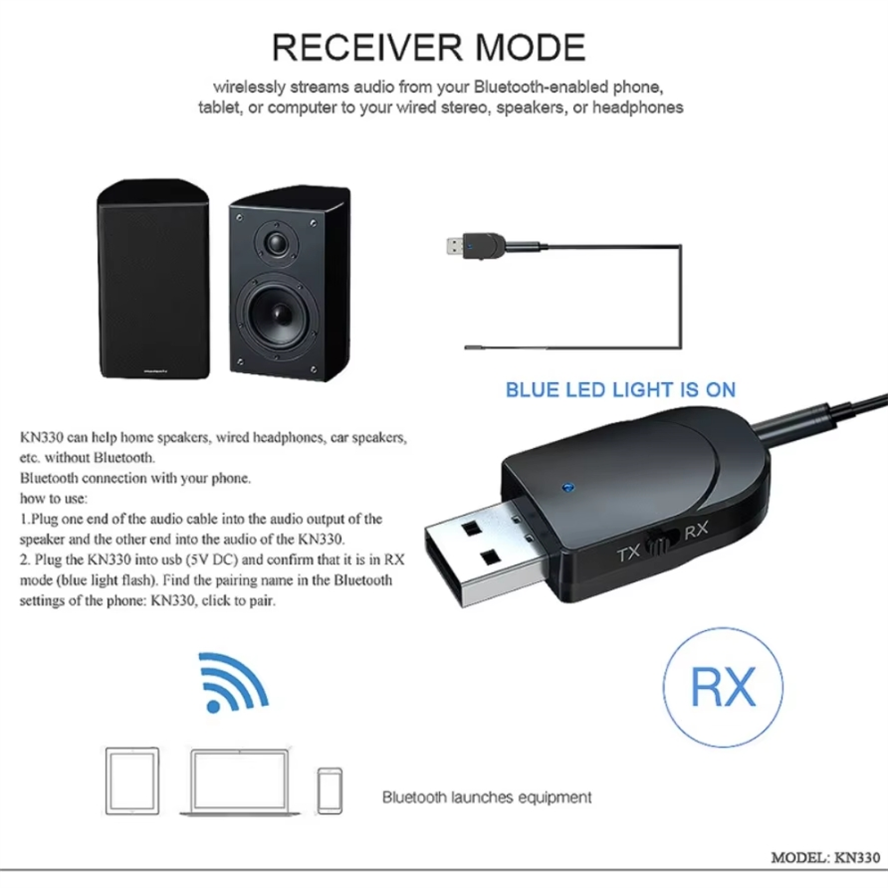 KN330 3 في 1 بلوتوث 5.0 جهاز ر - مراجعة Desk Hifi Setup وسعره