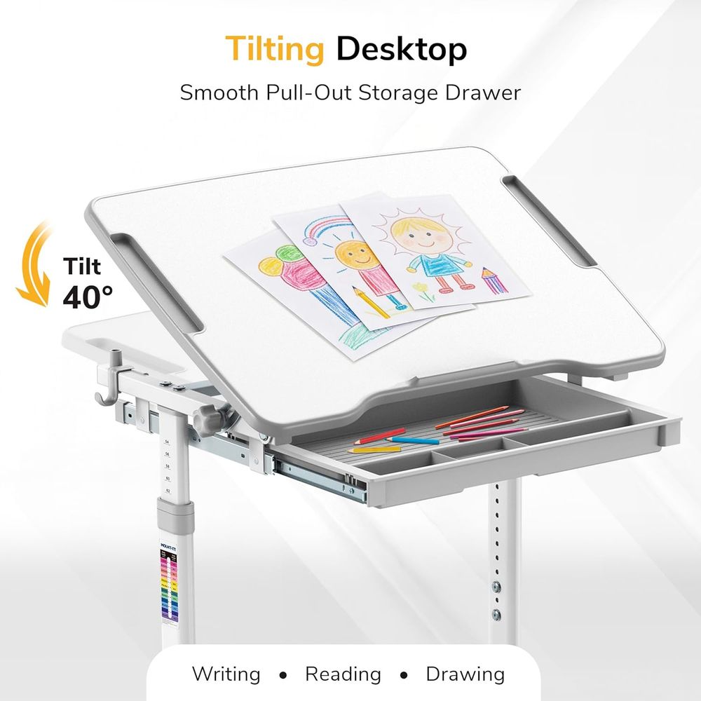 طاولة وكرسي للأطفال قابلان للت - مراجعة Desk Setup Kids وسعره