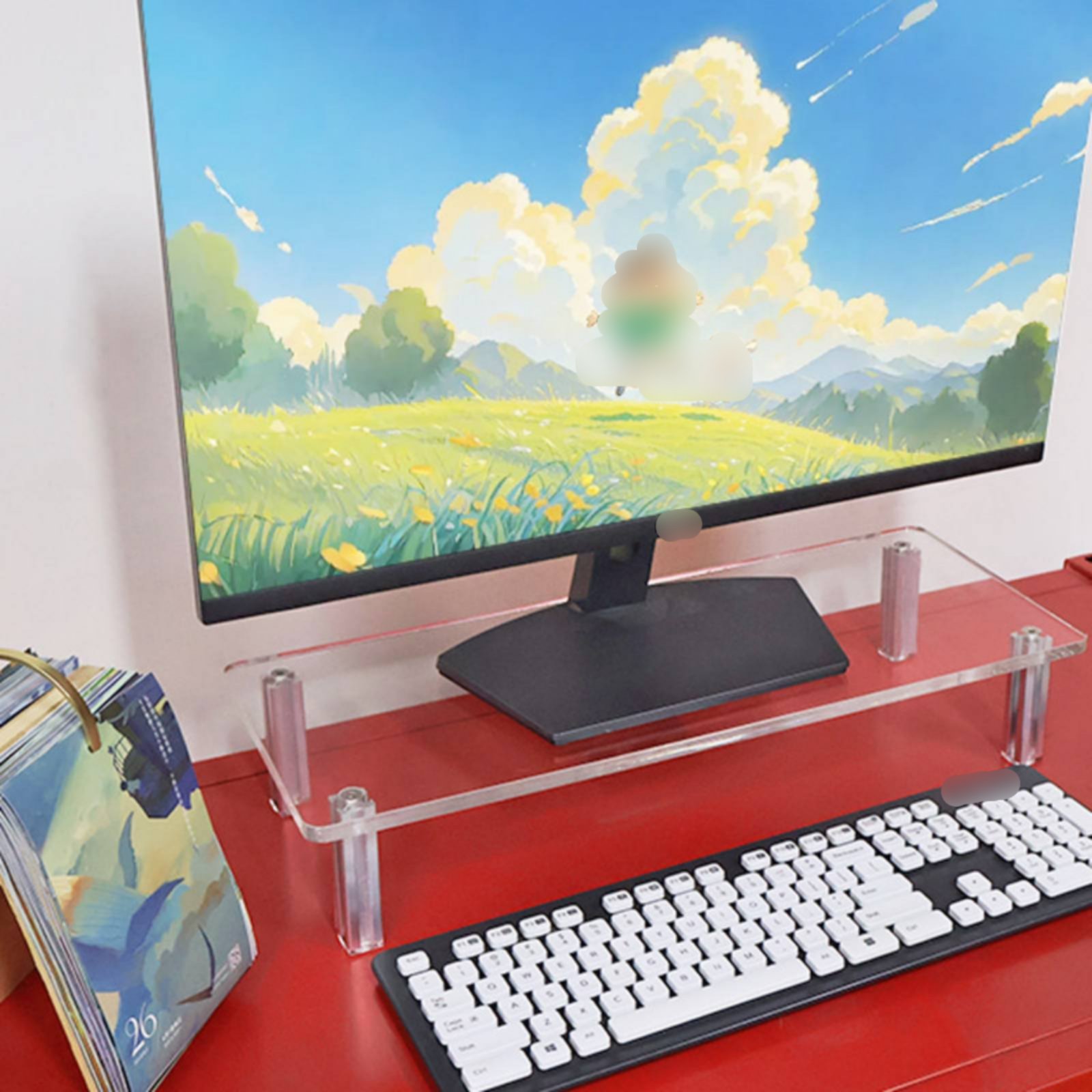 حامل شاشة أكريليك شفاف وسهل ال - مراجعة Desk Setup Riser وسعره