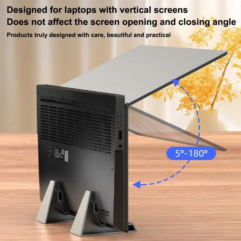 【C】حامل كمبيوتر محمول عمودي لل - مراجعة Vertical Laptop Stand وسعره