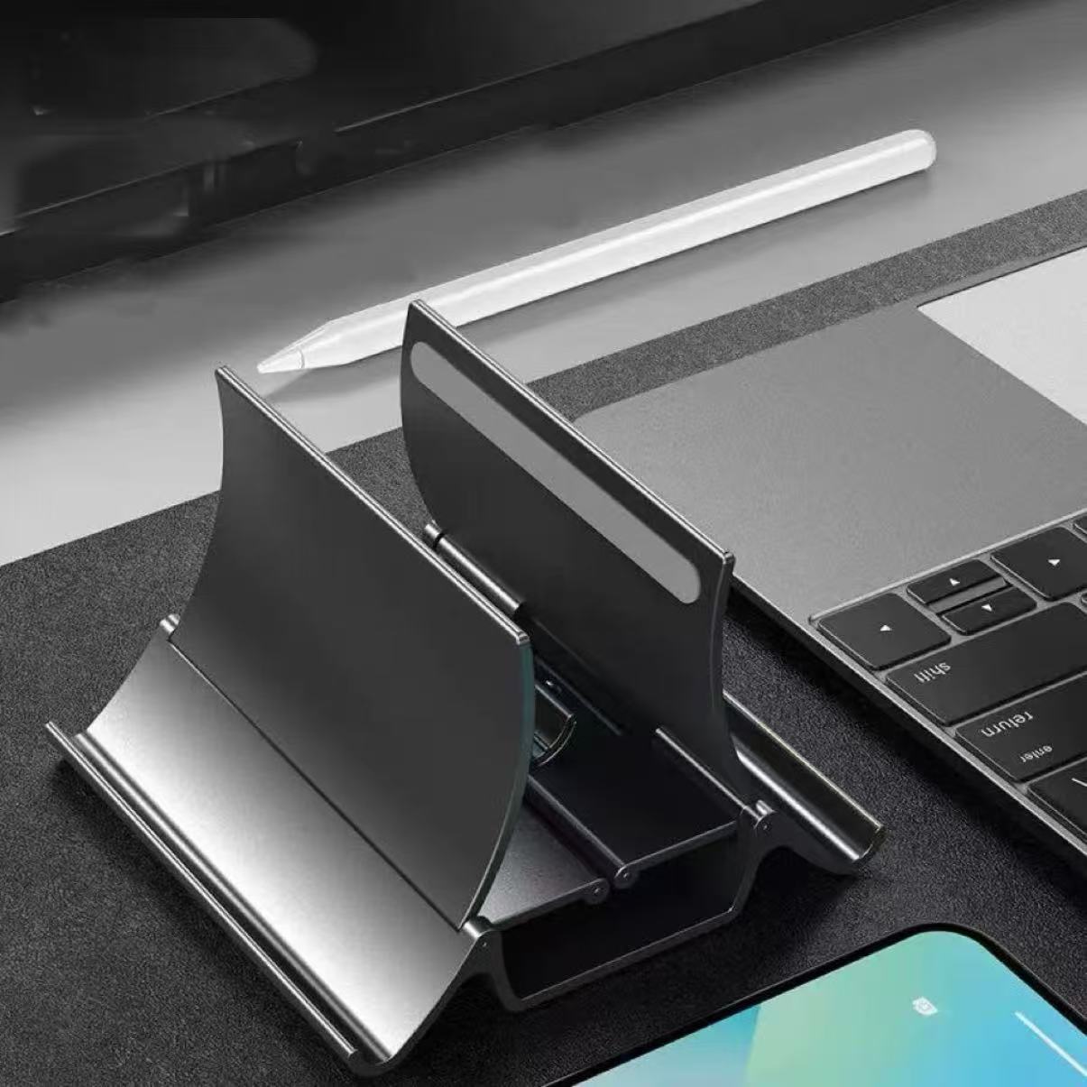 حامل كمبيوتر محمول عمودي لتبدي - مراجعة Vertical Laptop Stand وسعره
