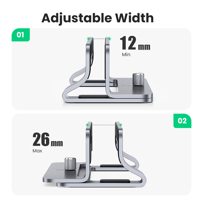 UGREEN-حامل حامل عمودي للكمبيو - مراجعة Vertical Laptop Stand وسعره