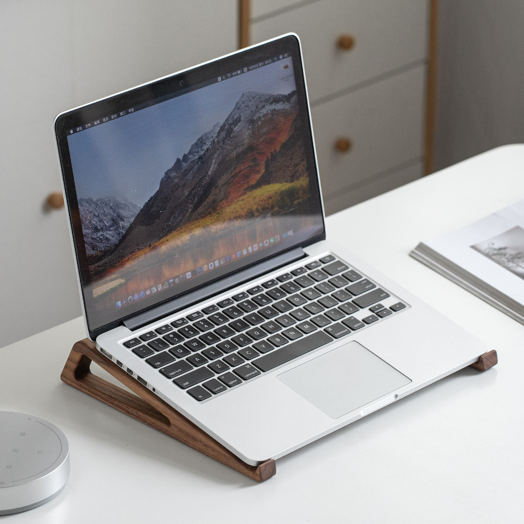 حامل خشبي للكمبيوتر المحمول، ح - مراجعة Vertical Laptop Stand وسعره