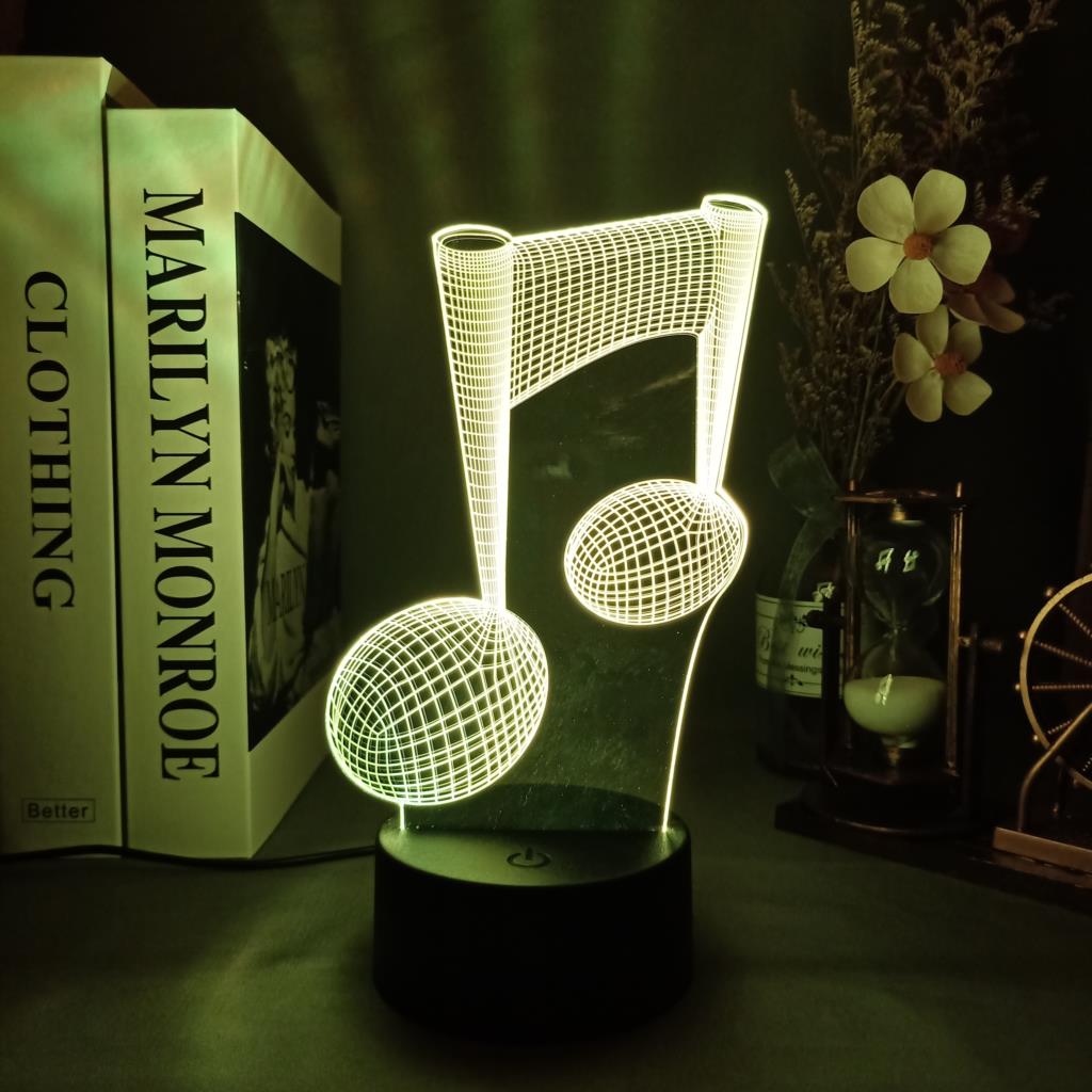 ملاحظة موسيقية LED مصباح الليل - مراجعة Desk Setup Gifts وسعره