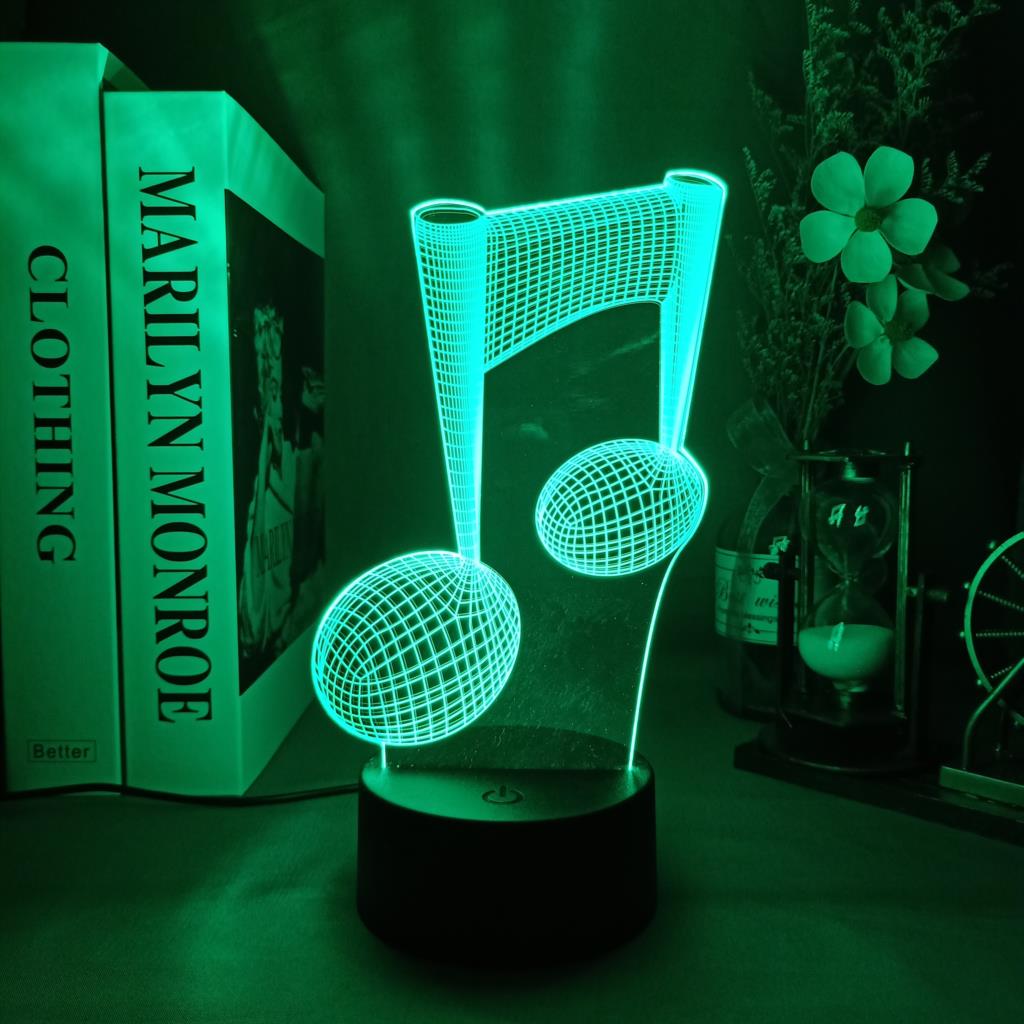 ملاحظة موسيقية LED مصباح الليل - مراجعة Desk Setup Gifts وسعره