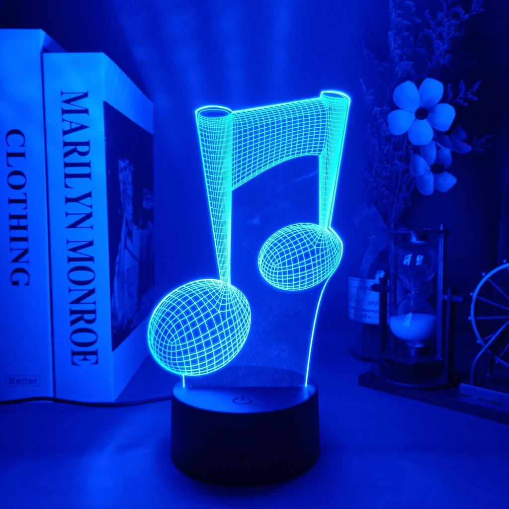 ملاحظة موسيقية LED مصباح الليل - مراجعة Desk Setup Gifts وسعره