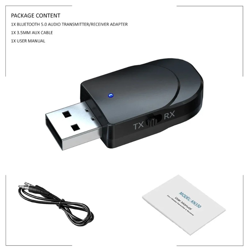 KN330 3in1 USB EDR بلوتوث 5.0  - مراجعة Desk Hifi Setup وسعره