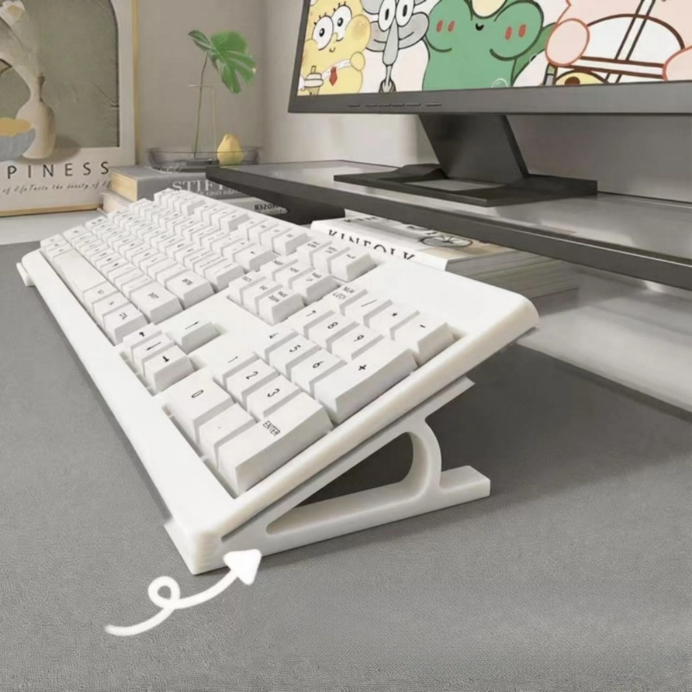 حامل لوحة مفاتيح مريح من قطعتي - مراجعة Desk Setup Riser وسعره