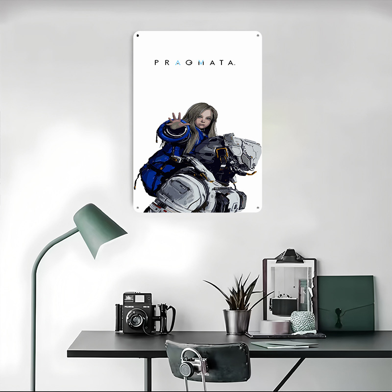 لافتة معدنية مخصصة لشخصية لعبة - مراجعة Desk Setup Poster وسعره