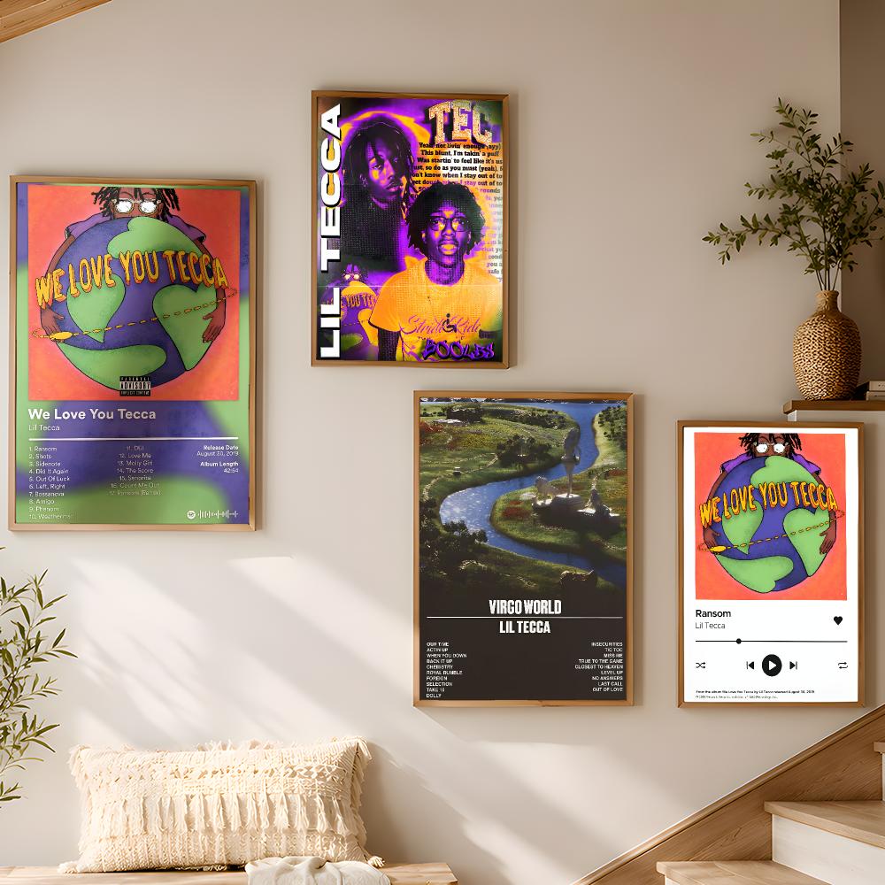 ملصق غلاف ألبوم L-Lil Tecca، إ - مراجعة Desk Setup Poster وسعره