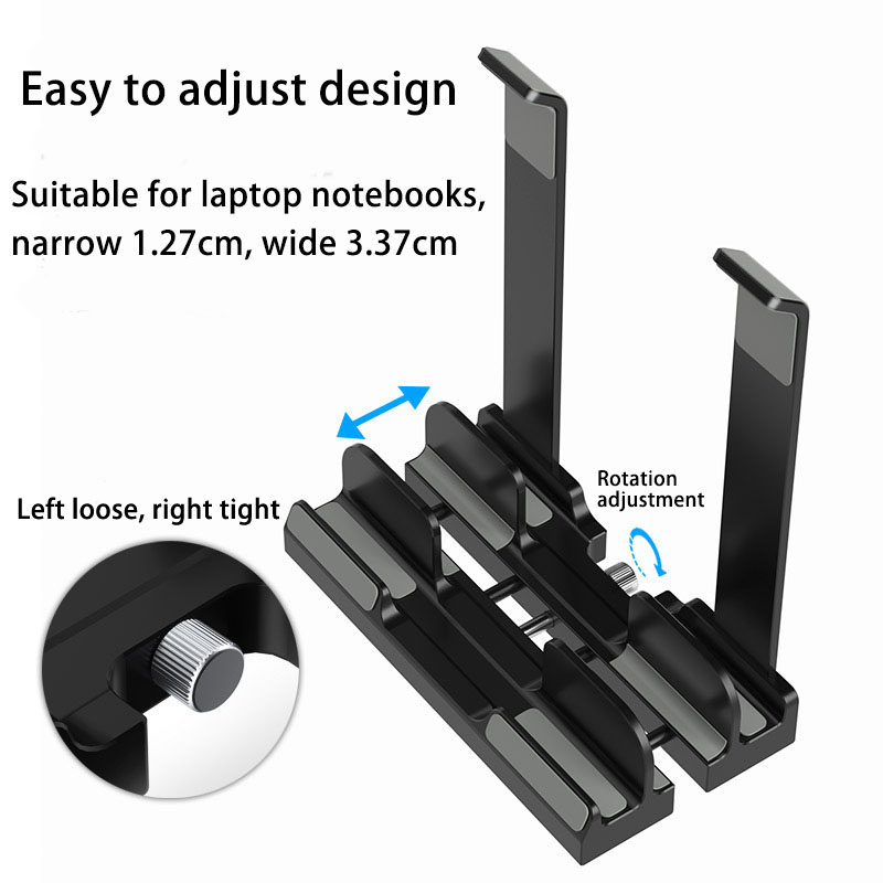 حامل كمبيوتر محمول رأسي للتخزي - مراجعة Vertical Laptop Stand وسعره