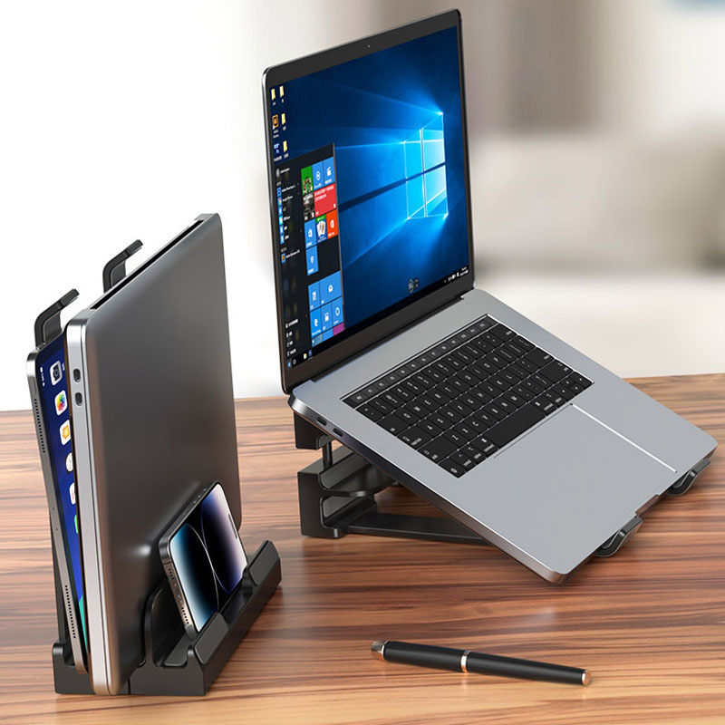 حامل كمبيوتر محمول رأسي للتخزي - مراجعة Vertical Laptop Stand وسعره