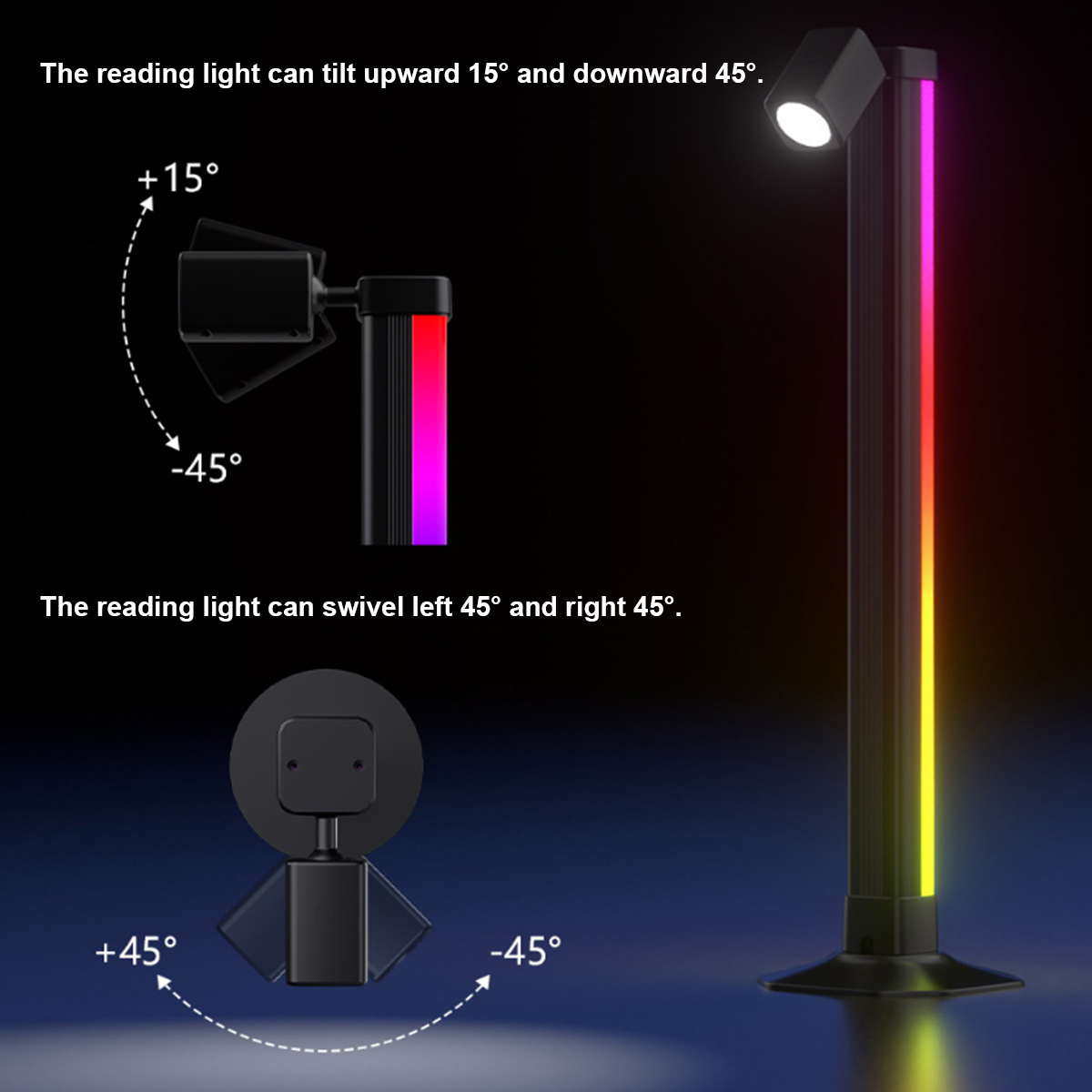 شريط إضاءة ذكي LED RGB متزامن  - مراجعة Desk Setup Black وسعره