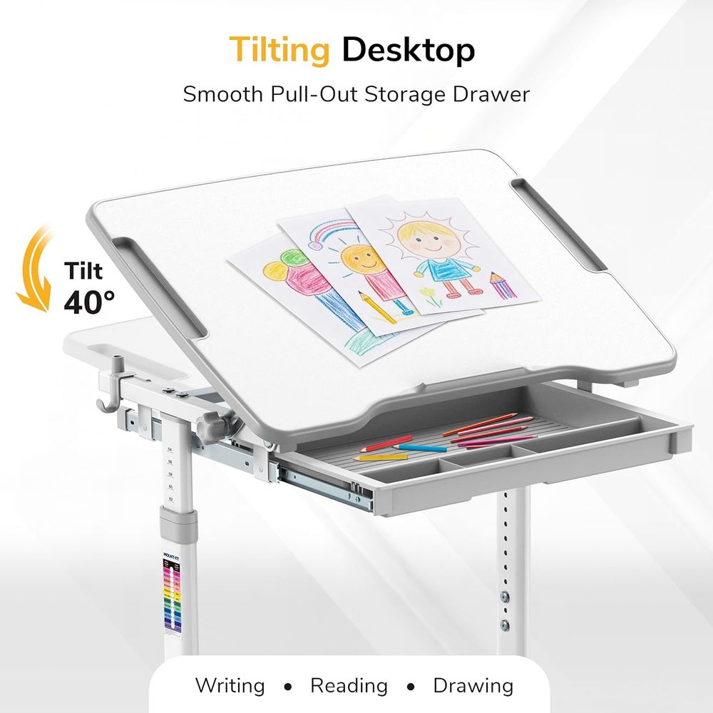 طاولة وكرسي للأطفال قابلان للت - مراجعة Desk Setup Kids وسعره