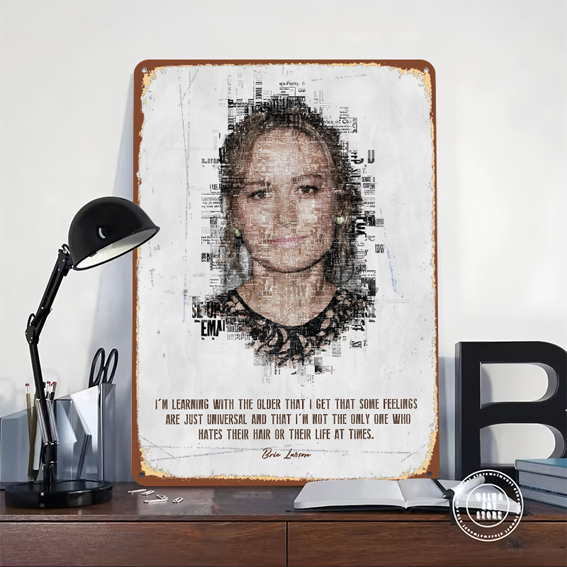 لوحة معدنية فنية بتصميم اقتباس - مراجعة Desk Setup Poster وسعره
