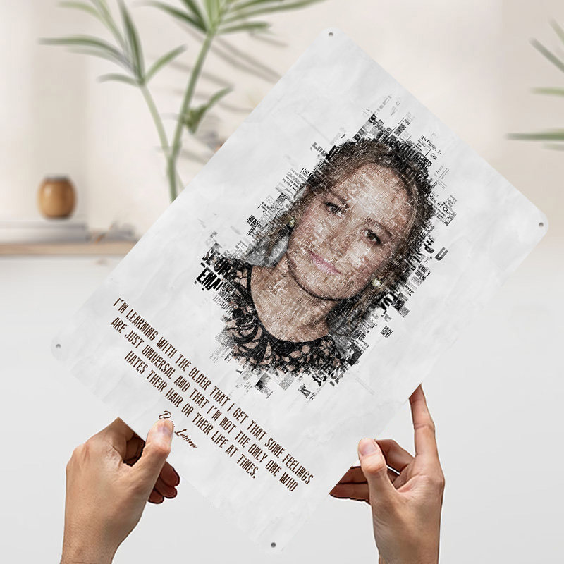 لوحة معدنية فنية بتصميم اقتباس - مراجعة Desk Setup Poster وسعره